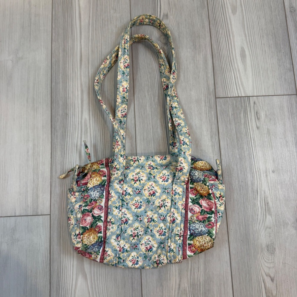 Retired Vera Bradley Designs Vintage Quilted Floral Shoulder Bag Cottagecore